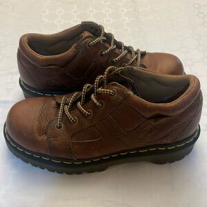 Dr. Martens 5 Eye BU004 Brown Leather Oxfords Oil Resistant Soles Women’s 9